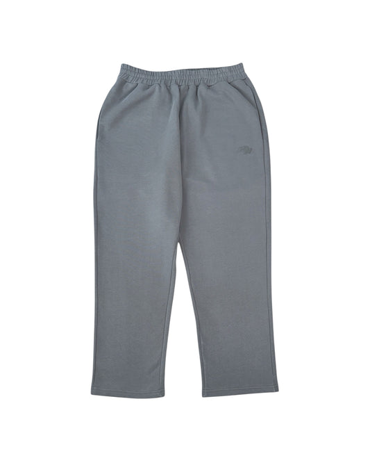 Solid Grey Open Leg Jogger
